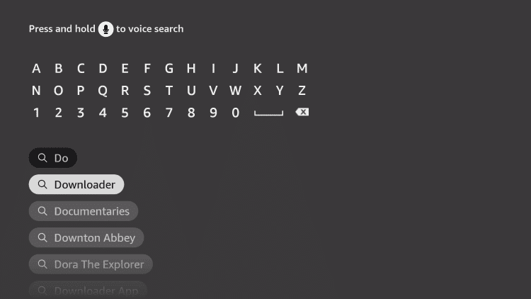 Amazon Firestick setup screen